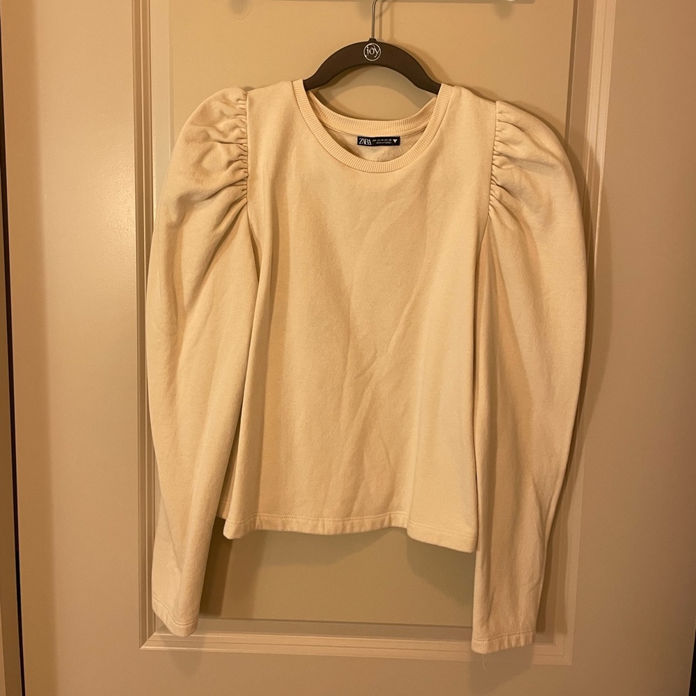 Zara Puff Sleeve Sweatshirt